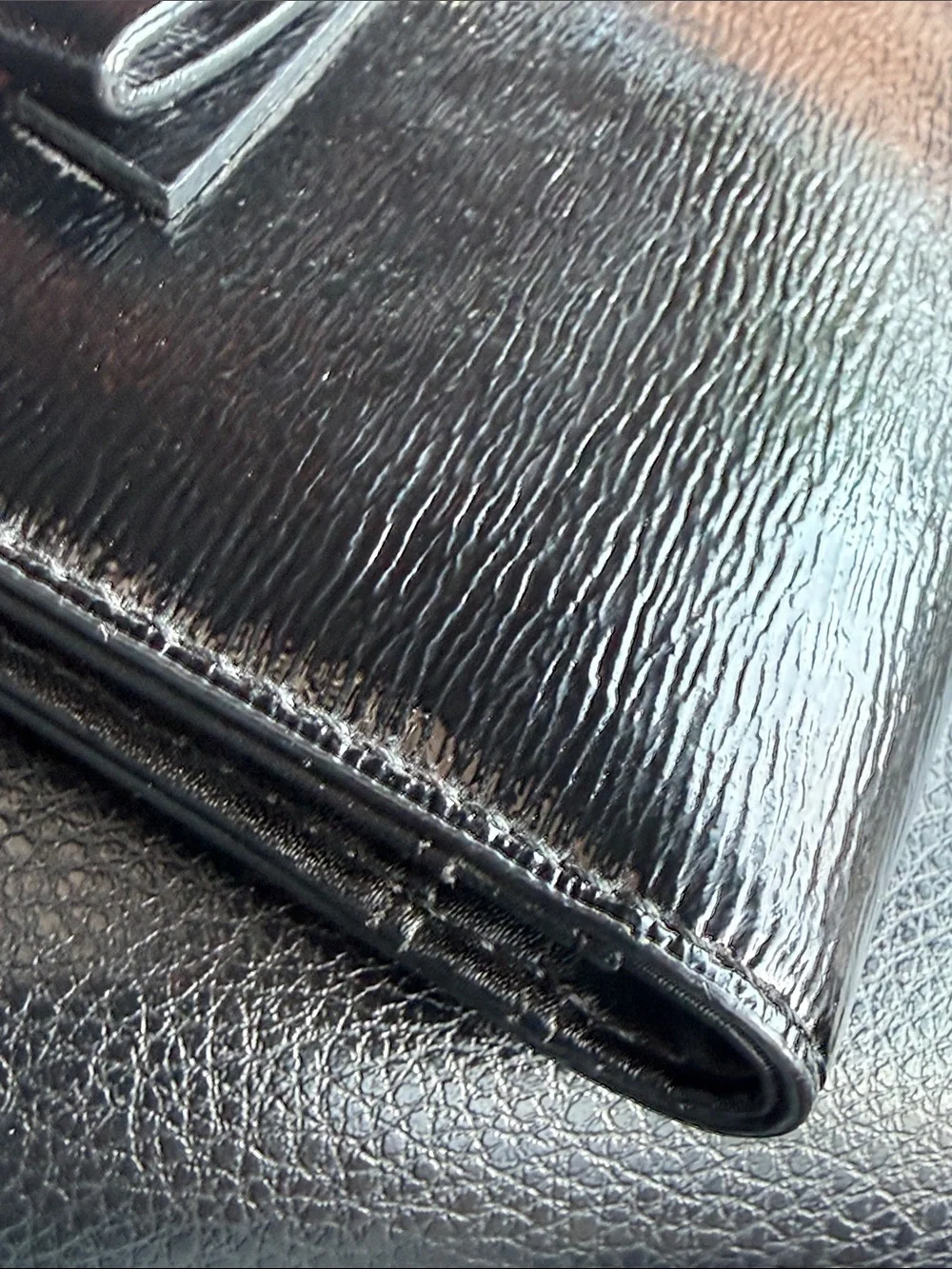 Kate Spade Stacy Wallet Black Patent Leather